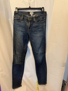 J.Crew Toothpick High-Rise Skinny Jeans Size 24 Dark Wash | Stretch Denim Ankle